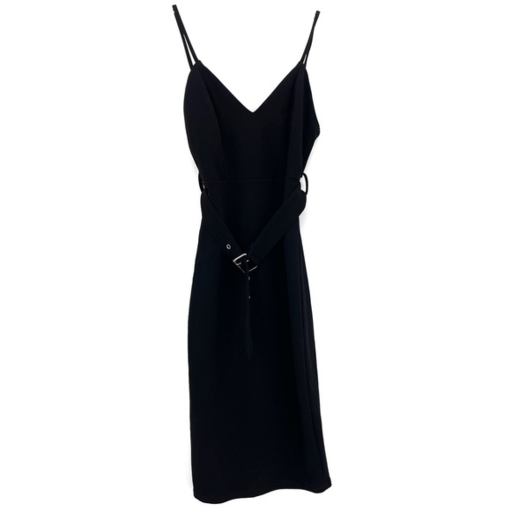JOE & ELLE BLACK MINI DRESS WITH BELT.